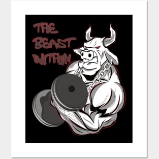 Bodybuilder Fitness Sport Beast Posters and Art